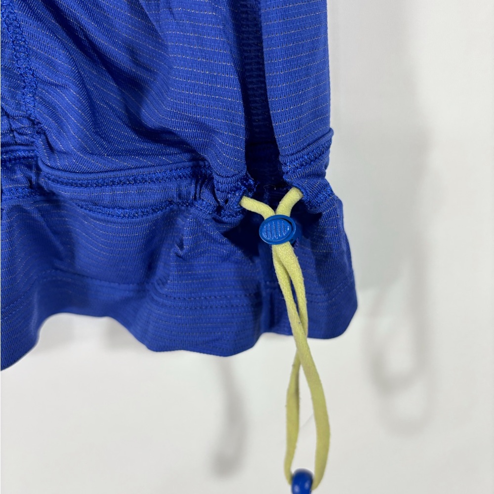 Lululemon Ruched Blue Racerback Tank - Picture 6 of 6